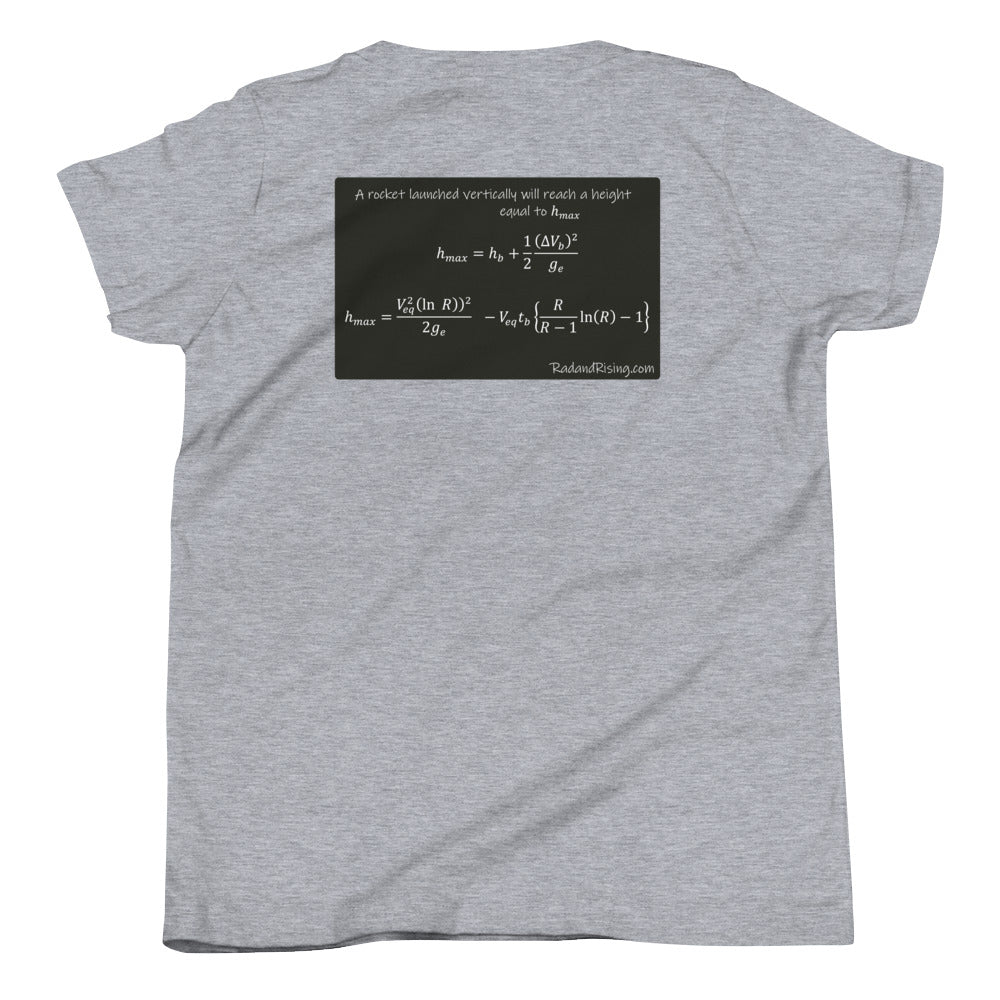 "Maximum Vehicle Altitude REMIX" Rocket Science Youth Short Sleeve T-Shirt