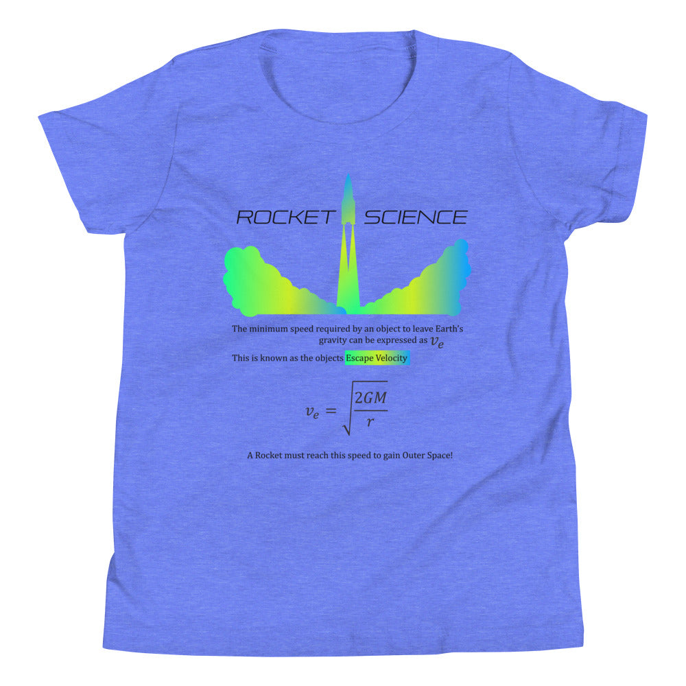 "Escape Velocity" Rocket Science Youth Short Sleeve T-Shirt